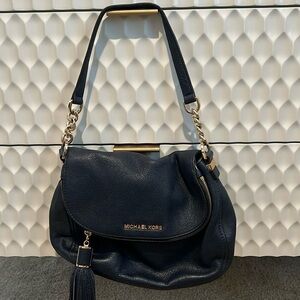 Michael Kors Navy leather bag
